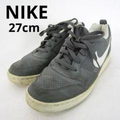ナイキ スニーカー ローカット コートバー メンズ 27cm グレー NIKE