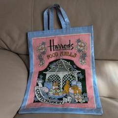 Harrods エコバッグ フラワー柄