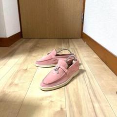Loro Piana ライトグレー モカシン　新品未使用　箱付き grey-leather-loro-piana-