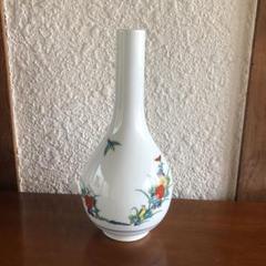 古伊万里　染錦花鳥図花瓶　高さ28.5㎝　東Y6-0410① 古伊万里 染錦花鳥図花瓶 高さ28.5㎝ 東Y6-0410①