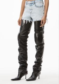 人気絶頂 AlexanderWang☆アレキサンダーワンカウレザーハイヒップ 靴