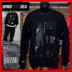 WIN AND SEA エナメルプリント　ビッグロゴ　スウェット　トレーナー