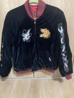 80s 稀少カラー 別珍　スカジャンレディース　ヴィンテージ 80s】VENUSジップ ベロア スカジャン 別珍 テーラー東洋 50s