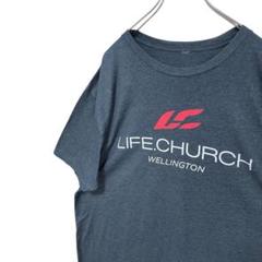 LIFE.CHURCH ヴィンテージ　Tシャツ 濃いグレー　XL