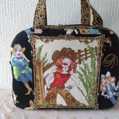 ♡ミニボストンバッグ♡　ハンドメイド　ロラライハリス ❣️ミニボストンバック❣️ロラライハリス、ハンドメイド