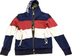 TOMMY HILFIGER リバーシブルパーカー　ストライプデザイン&迷彩