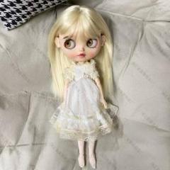 ドールウィッグ 9~10インチ ブライス ロング ブロンド ストレート かつら