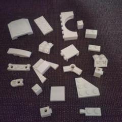 ホワイトLEGOブロックセット 20種