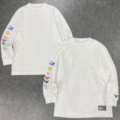 BLACK EYE PATCH HWC TAPED L/S ロングTEE 白　M ブラックアイパッチ ロングスリーブ Tシャツ / BlackEye Patch T