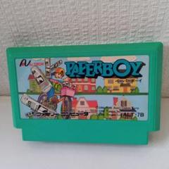 ファミコン　中古カセット　ペーパーボーイ　箱　説明書付き　PAPER BOY ファミコン 中古カセット ペーパーボーイ 箱 説明書付き PAPER
