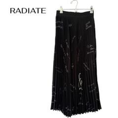 RADIATEラディエイト　ロングプリーツスカート　ウエストゴム　プリント