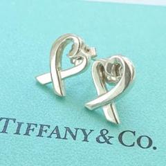 美品！Tiffany & Co. ラビングハート スタッドピアス t233 美品！Tiffany & Co. ラビングハート スタッドピアス t233