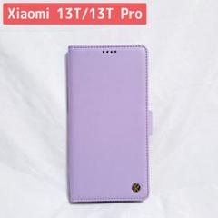Xiaomi 13T 13TPro ケース 手帳型ケース スタンド機能 パープル