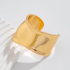 ゴールド　バングル　ボーンカフ　シンプル　アクセサリー　骨　ブレスレット　韓国1