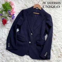 ✨未使用タグ付き✨UNIQLO JWANDERSONコラボ　紺ブレ金ボタンXXL 未使用】ユニクロ JW ANDERSON 感動ブレザー 紺ブレ 金ボタン M