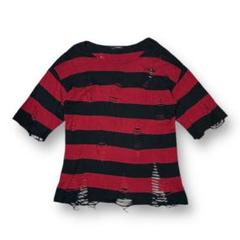 トップス civarize damage border knit grunge pank civarize damage border knit grunge pank - メルカリ