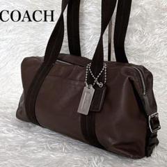 【未使用に近い】COACH ボストンバッグ 大容量 ナイロン×レザー ブラウン 楽天市場】コーチ（カラーブラウン）（ボストンバッグ｜メンズ