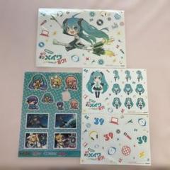 初音ミク紙シール　初音ミクKAITOコラボ　クリアシール4枚セット