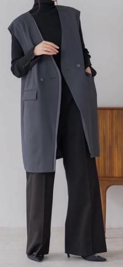 regleam レイヤード風ジレ グレー 新品 レイヤード風ジレ｜LAYERED GILETの通販｜regleam