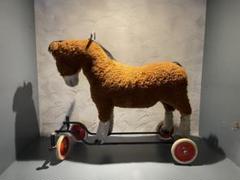 Steiff  Horse on wheels  シュタイフ　ホースオンホイール Steiff Riding Pony on Wheels Mohair Pull Toy & Voice 80cm