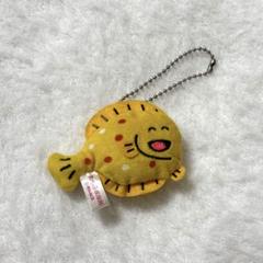 たべっ子どうぶつ 水族館 ヒラメ ぬいぐるみ キーホルダー
