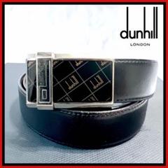 dunhill ダンヒル レザーベルト dロゴバックル ブラック