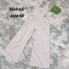 ノヘア Nohea ライトグレー Vネック サロペット 【M】 柔らか素材