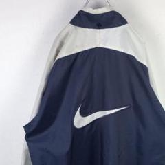 ナイキ ナイロン ブルゾン 90s 銀タグ バックロゴ ビッグスウッシュ