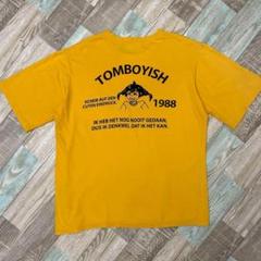 ボロ TACO TOMBOYISH Tシャツ 女の子 1988 イエロー 雰囲気