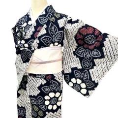 ☆専用☆美品 有松鳴海絞り 綿 夏着物 高級浴衣 P-40 新品 有松鳴海絞り お仕立て上がり品 夏着物 綿 仕付け糸付 高級