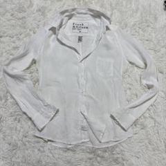 フランクアンドアイリーン BARRY スキッパーシャツ XS ホワイト