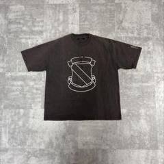 ナンバーナイン　穴空きエンブレムTシャツ　3　ブラウン　茶 ナンバーナイン 穴空きエンブレムTシャツ 3 ブラウン 茶