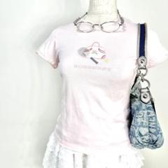 y2k❤️ BURBERRY ホースロゴ テニス 刺繍 Tシャツ ピチT - メルカリ