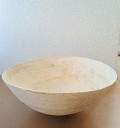 二階堂明弘　焼締めボウル　白　2客セット 6ab253f218dfdb30f22193802787e3