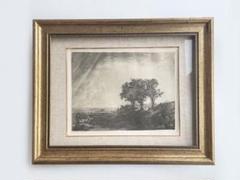 【段々値下】穂光 沢田富雄 作品　陶画/陶額/陶板画　金箔梅　新品 段々値下】穂光 沢田富雄 作品 陶画/陶額/陶板画 金箔梅 新品