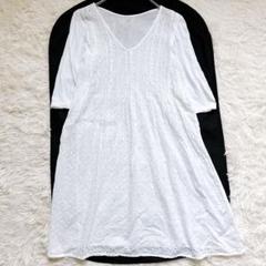 45R カットワーク アシンメトリートップス チュニック
