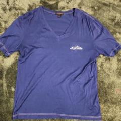 Louis Vuitton ネイビー Vネック Tシャツ　L 7~8回程度着用