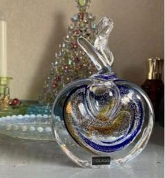 チェコCZ GLASS工房作家ものりんご