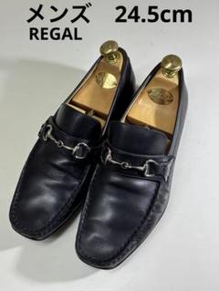 美品 REGAL フリンジローファー　レザーシューズ　24.5 黒　ローファー REGAL ブラックレザー ローファー - 靴新品