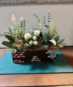 ハンドメイド♡フェイクフラワーアレンジメント キノコ付き♡