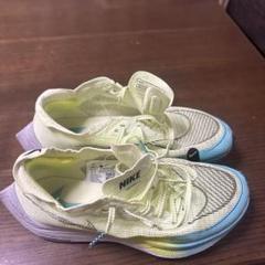 Nike ZoomX Vaporfly NEXT%イエロー/ブルー23.0センチ