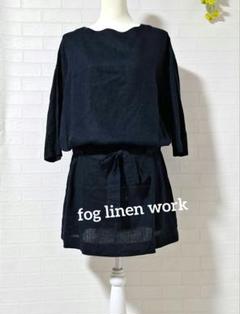 値下げ【美品】fog linen work リアチュニック　黒 2025年最新】fog linen work レディース チュニックの人気
