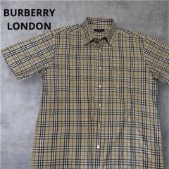 新品未使用☆タグ付☆BURBERRY ノバチェック　半袖シャツ　メンズ　Mサイズ BURBERRY】バーバリー『ノバチェック ブロック 半袖シャツ sizeL