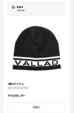 VALLAD ロゴ入りニット帽　　ラッパー IO VALLAD ロゴ入りニット帽 ラッパー IO VALLADロゴ 赤 ビーニー