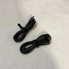 【機種不明】ケーブル 2m 2本セット typeC ブラック 黒 タイプC