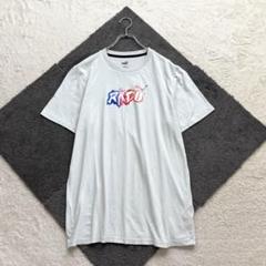 プーマ【L】水色 プリント柄 Tシャツ ゆったり 春夏 スポーツ カジュアル