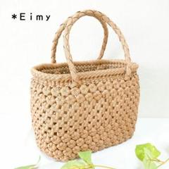 クラフトで作った山葡萄風かごバッグ） クラフトで作った山葡萄風かごバッグ - かごバッグ在庫 処分