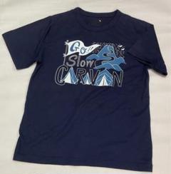ゴースローキャラバン プリント Tシャツ 紺 M No.3 送料込み