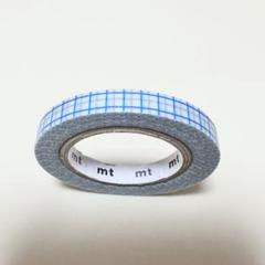 mt 廃盤マスキングテープ 方眼 アクアグレー×シアン 限定サイズ
