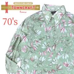 【レア】70s タウンクラフト ウエスタンアロハ　長袖